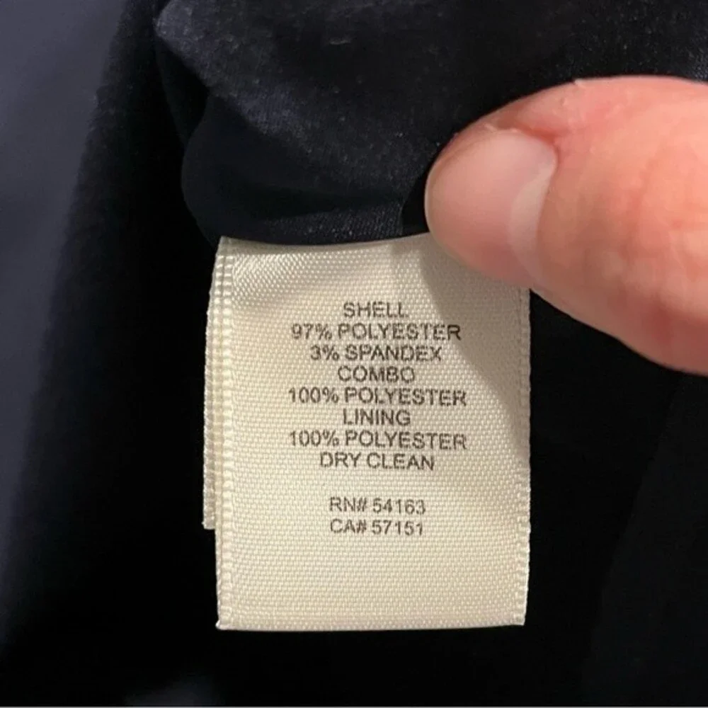 Eliza J. Navy Blue One Shoulder Illusion Ruffle Mermaid Gown Size 6 - Picture 10 of 14